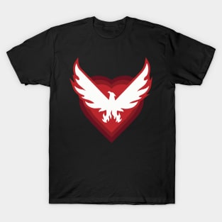 Loveheart Phoenix T-Shirt